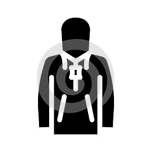 rainwear motorcycle glyph icon vector illustration