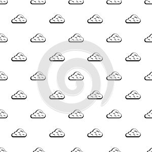 Rainy cloud pattern vector