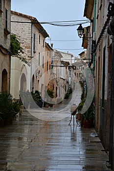 Rainy day in Alcudia, Mallorca