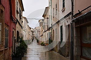 Rainy day in Alcudia, Mallorca