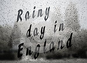 Rainy day in England