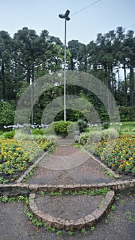 Rainy day at Lago Negro in the city of Gramado