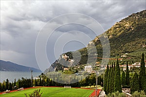 Rainy day in Limone