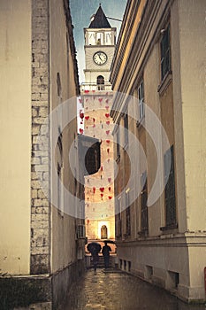 Rainy day love in tirana