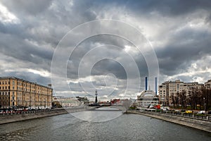 Rainy day in Moscow