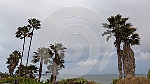 Rainy Day Southern California Swamis Beach.