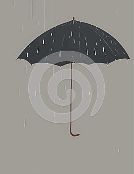 Rainy Day Umbrella art, Background, Wallpaper