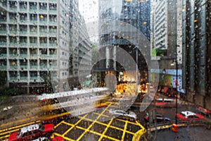 Rainy days, busy roads in Hong Kong