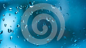 rainy days ,rain drops on the window surface.