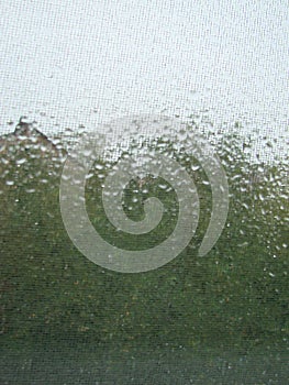 rainy days rain drops on the window surface