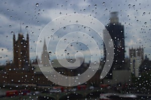 Rainy London from London Eye