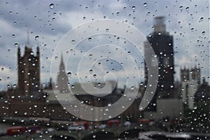 Rainy London from London Eye