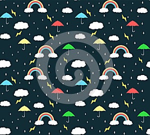 Rainy season pattern background