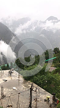 Rainy sesion in Auli Uttarakhand joshimath Badrinath photo