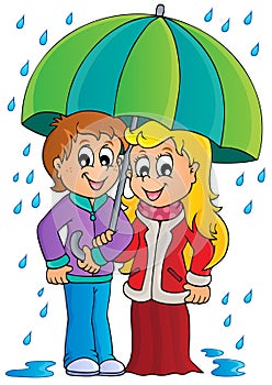 Rainy weather theme image 1