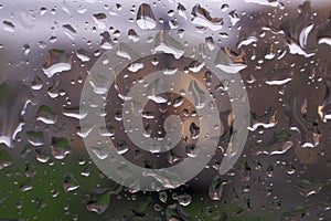 Rainy window photo