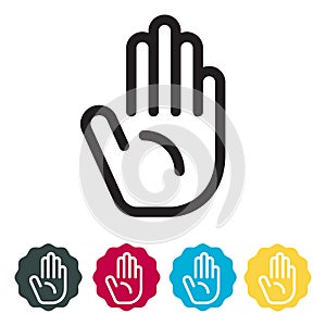 Raise Hand - Participation icon