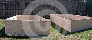 A Raised bed in a garden