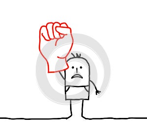 Raised fist