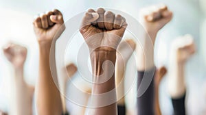 Raised Fists in Solidarity.AI generated image