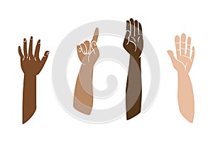 Raised Hands Vector