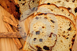 Raisin Bread Closeup