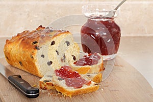 Raisin Bread and Jam
