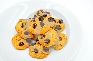 Raisin and cornflake cookies