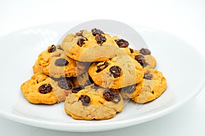 Raisin and cornflake cookies