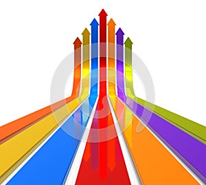 Raising color arrows