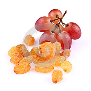 Raisins with grapes