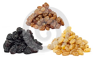 Raisins heaps