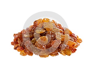 Raisins or sultana isolated on white photo