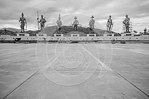 Rajabhakti Park, the Great seven kings in monument in Hua Hin district - Prachuap Khiri Khan, Thailand