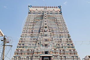 The Rajagopuram, or main gateway, to the Sri Ranganatha Swamy temple at Tiruchirappalli photo