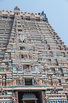 The Rajagopuram, or main gateway, to the Sri Ranganatha Swamy temple at Tiruchirappalli photo