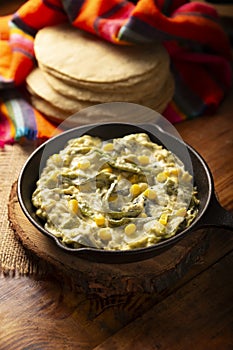 Rajas con Crema Mexican food