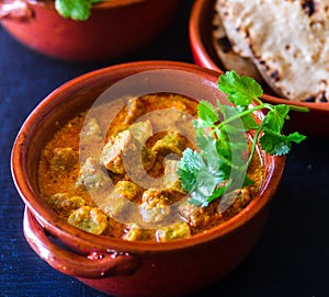 Indian Rajasthani curry-Gatte ki kadhi photo