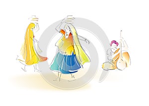 Rajasthani folk dancers