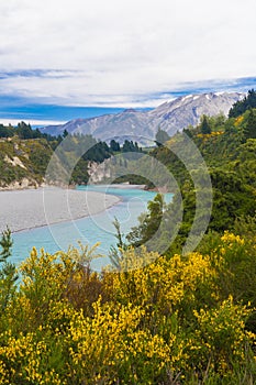 Rakaia Gorge and Southern Alps