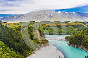 Rakaia Gorge and Southern Alps