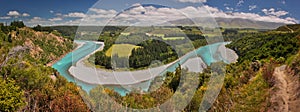 Rakaia river viewpoint, near Christchurch, New Zealand