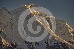 Rakaposhi peak 7788m from Hunza Valley, Gilgit Northern Pakistan. Passu region photo