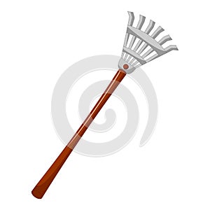 Rake isolated illustration