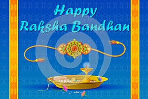 Rakhi pooja thali for Raksha Bandhan