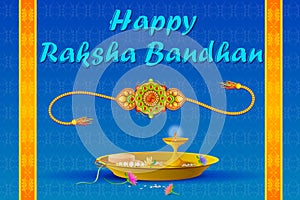 Rakhi pooja thali for Raksha Bandhan photo