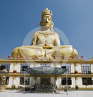 Rakhine Buddha statue at the Mahar Kyain Thit Sar Shin Pagoda, Myanmar