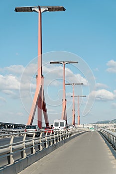 Rakoczi bridge sidewalk