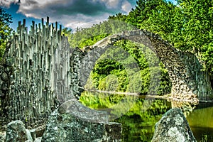 Rakotz Bridge. Rakotzbrucke. Devil's Bridge. Germany.