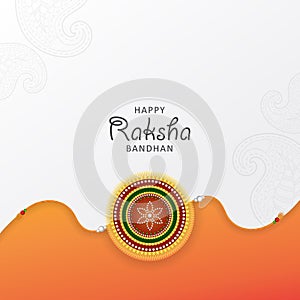 Raksha Bandhan Festival Decent Background with Indian Rakhi